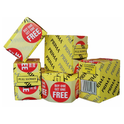 10,000 x "BUY ONE GET ONE FREE" Retail Price Stickers Labels